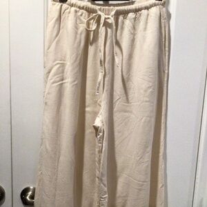 Wide leg relaxed summer pants